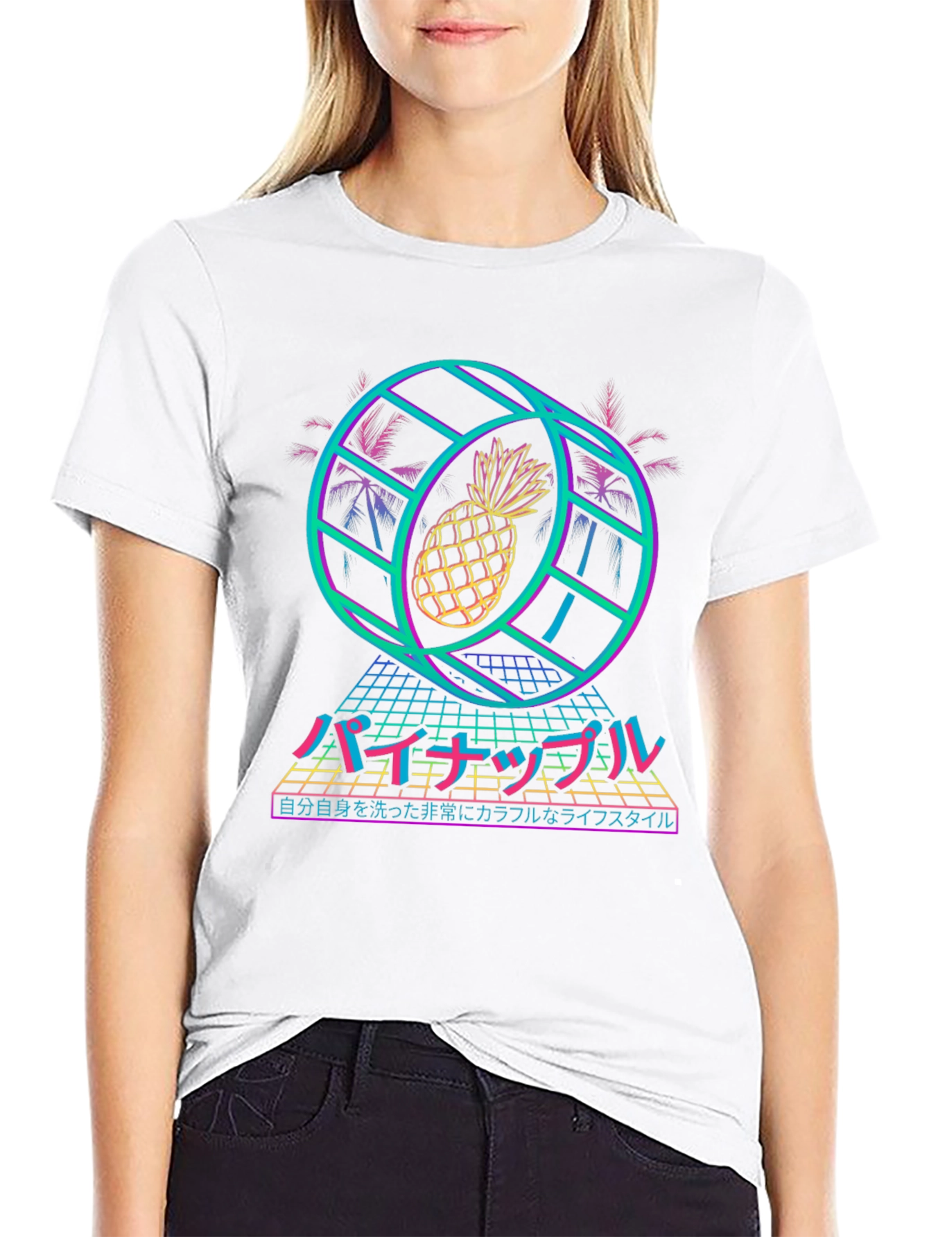 Retro Pineapple Vaporwave T-Shirt