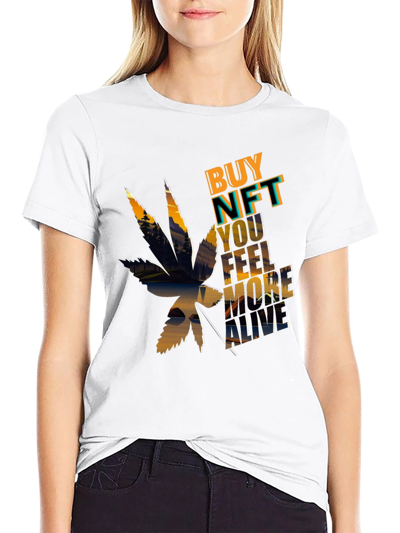 Buy NFT Feel More Alive Graphic Tee