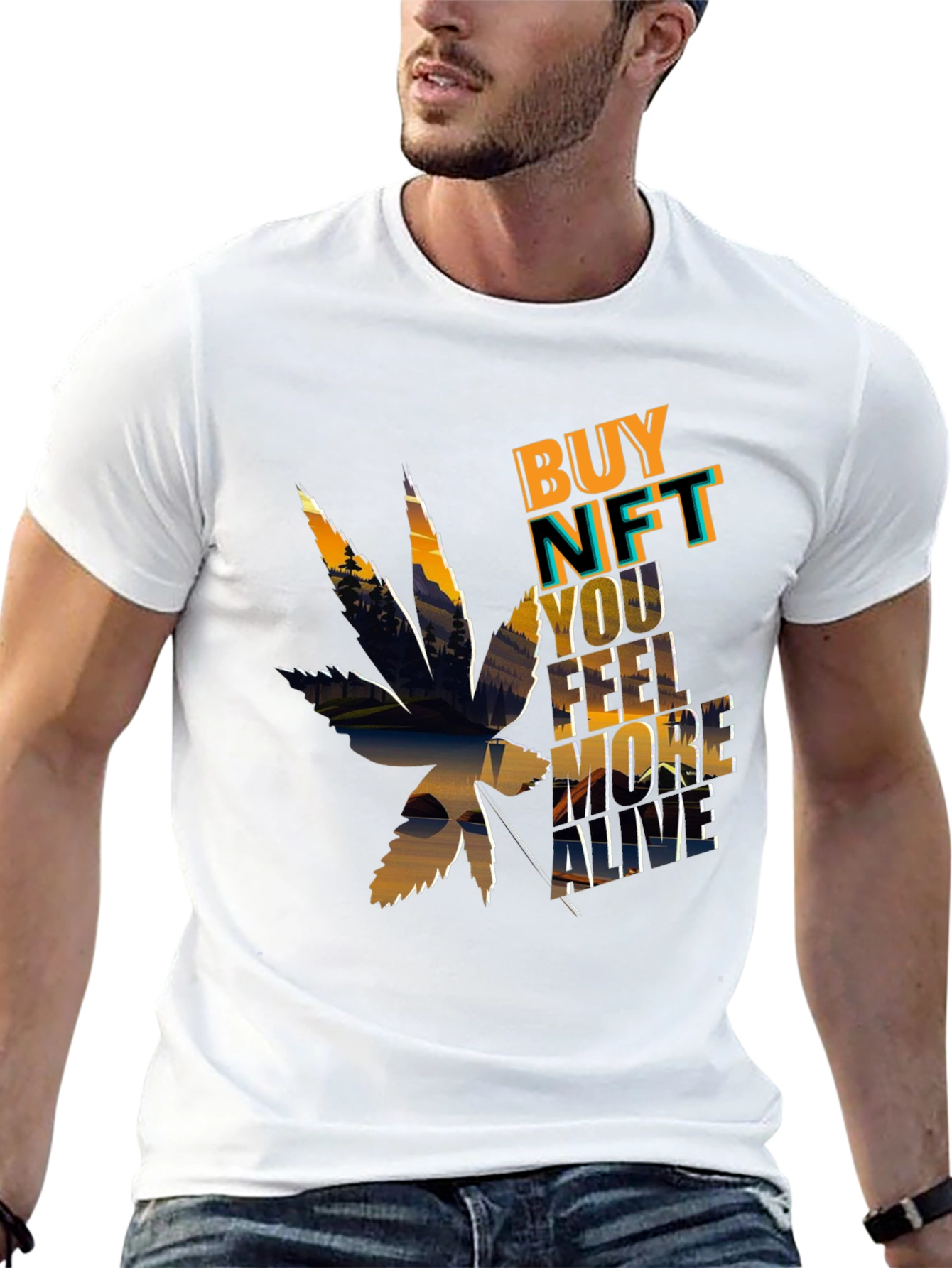 Buy NFT Feel More Alive Graphic Tee