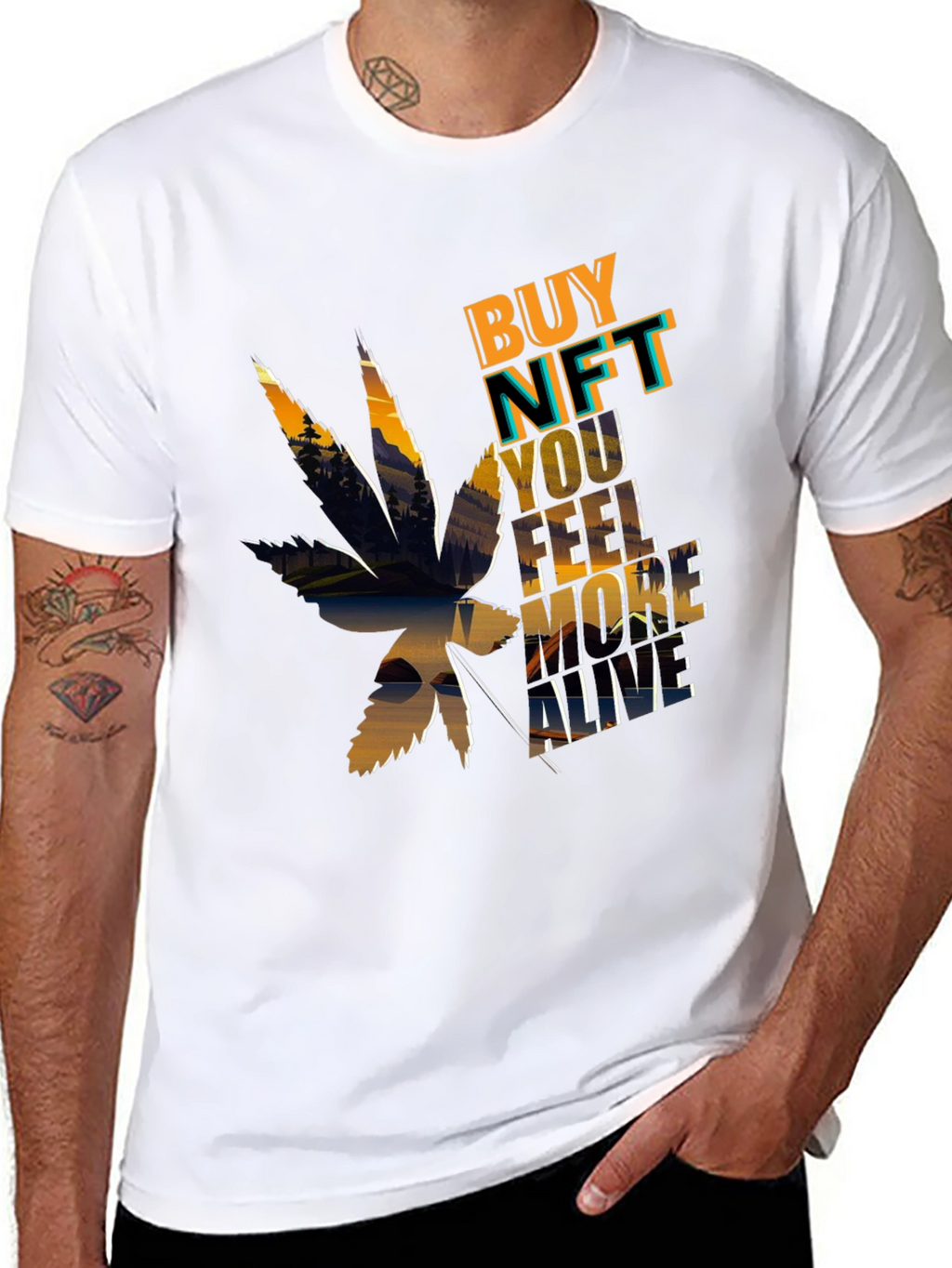 Buy NFT Feel More Alive Graphic Tee