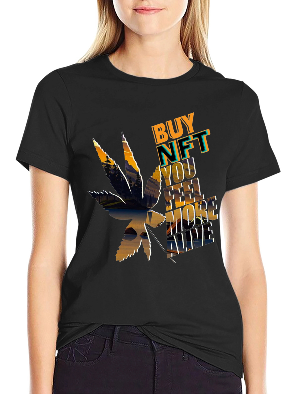 Buy NFT Feel More Alive Graphic Tee