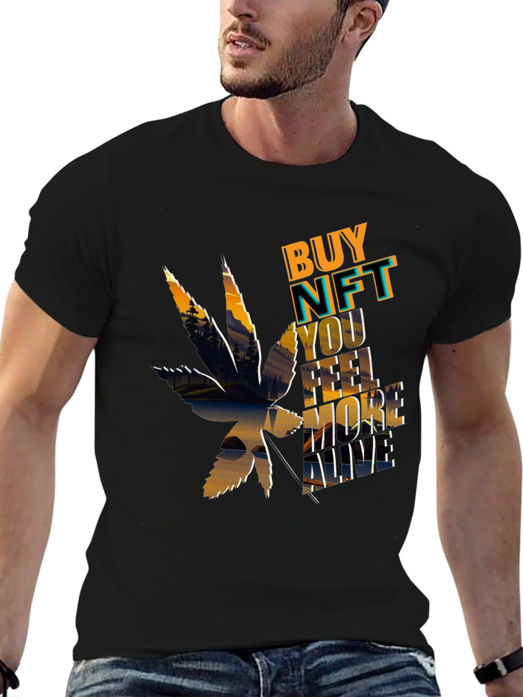 Buy NFT Feel More Alive Graphic Tee