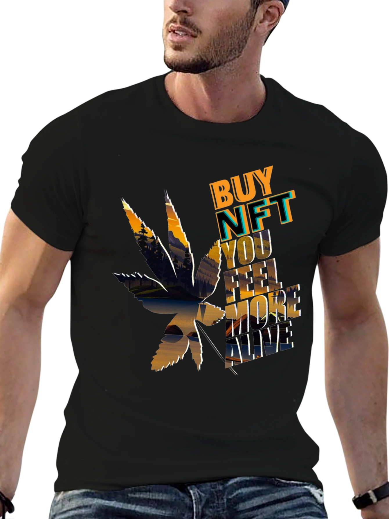 Buy NFT Feel More Alive Graphic Tee