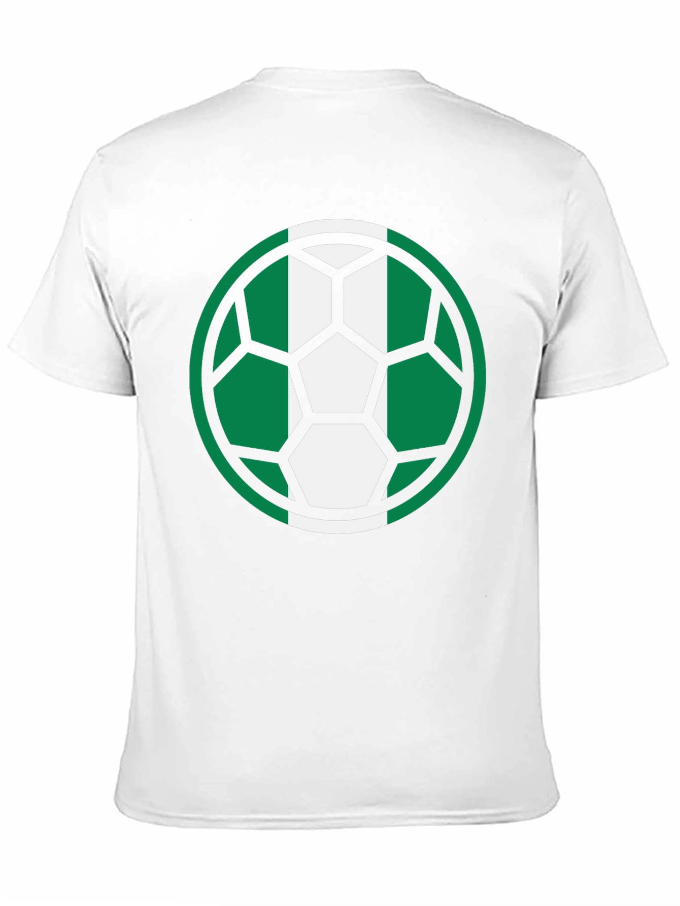 Nigeria Soccer Ball T-Shirt - Black