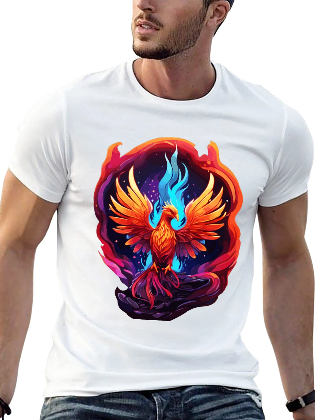 Phoenix Rising Graphic T-Shirt - Bold & Unique Design