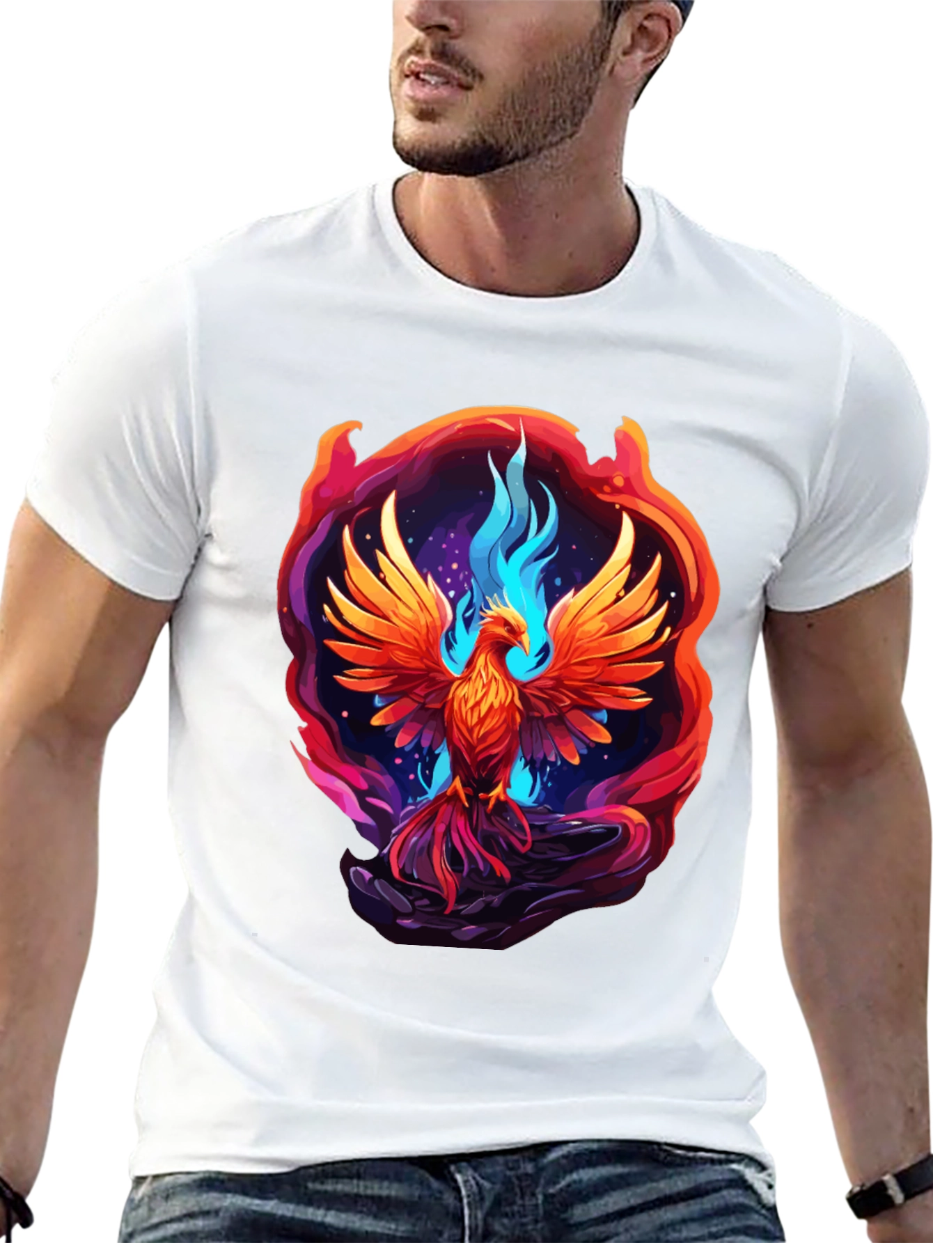 Phoenix Rising Graphic T-Shirt - Bold & Unique Design