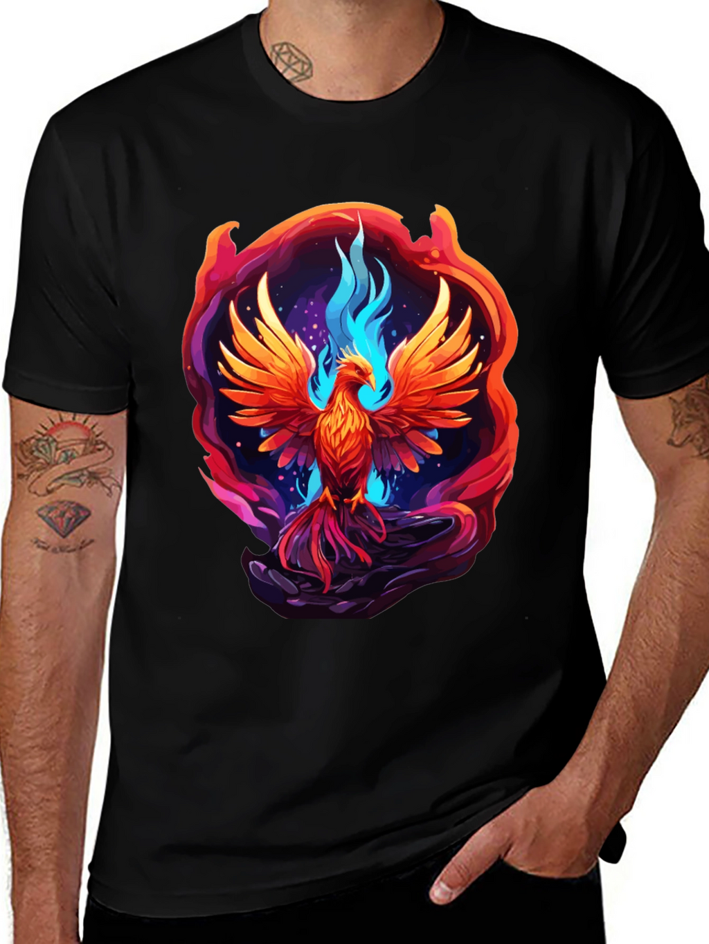 Phoenix Rising Graphic T-Shirt - Bold & Unique Design