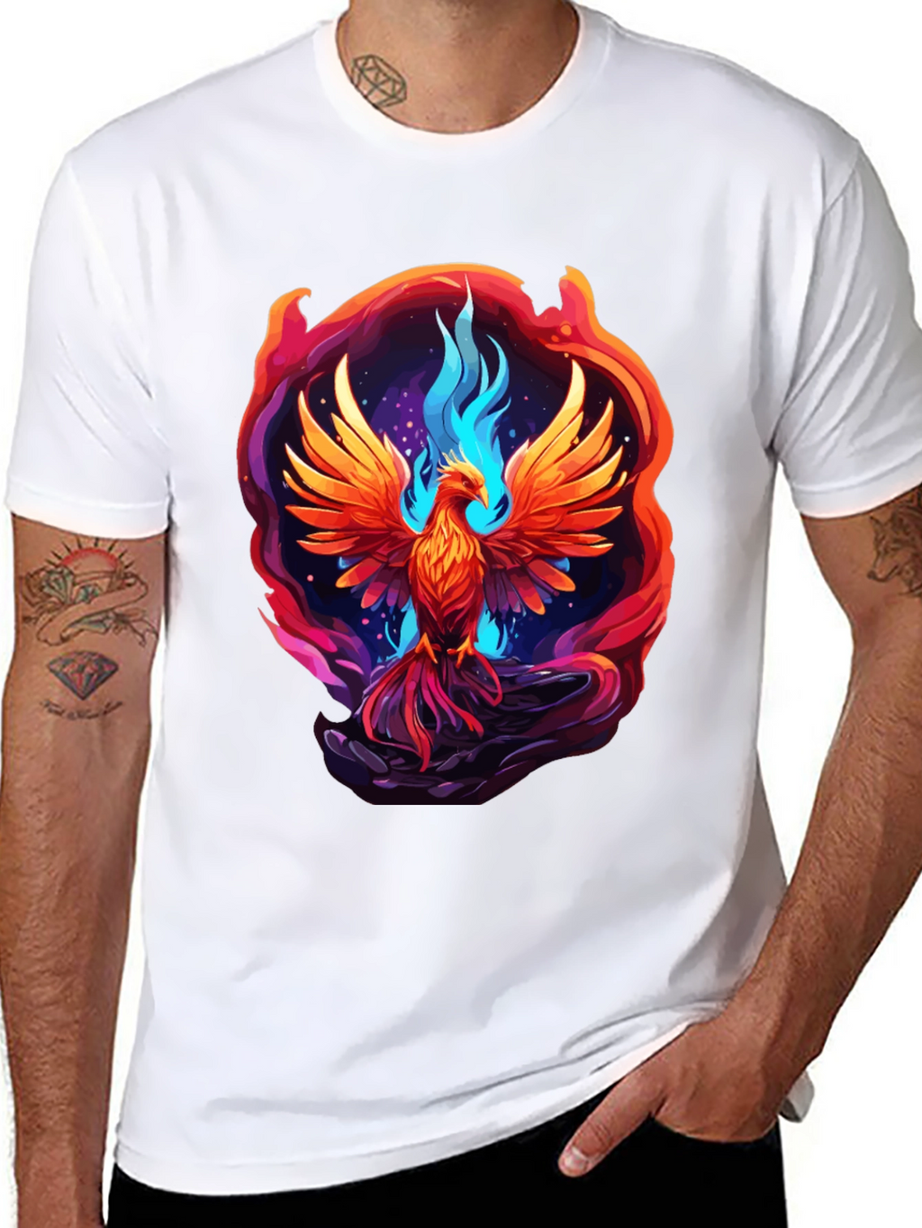 Phoenix Rising Graphic T-Shirt - Bold & Unique Design