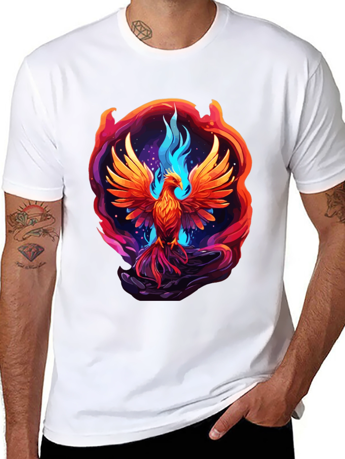 Phoenix Rising Graphic T-Shirt - Bold & Unique Design