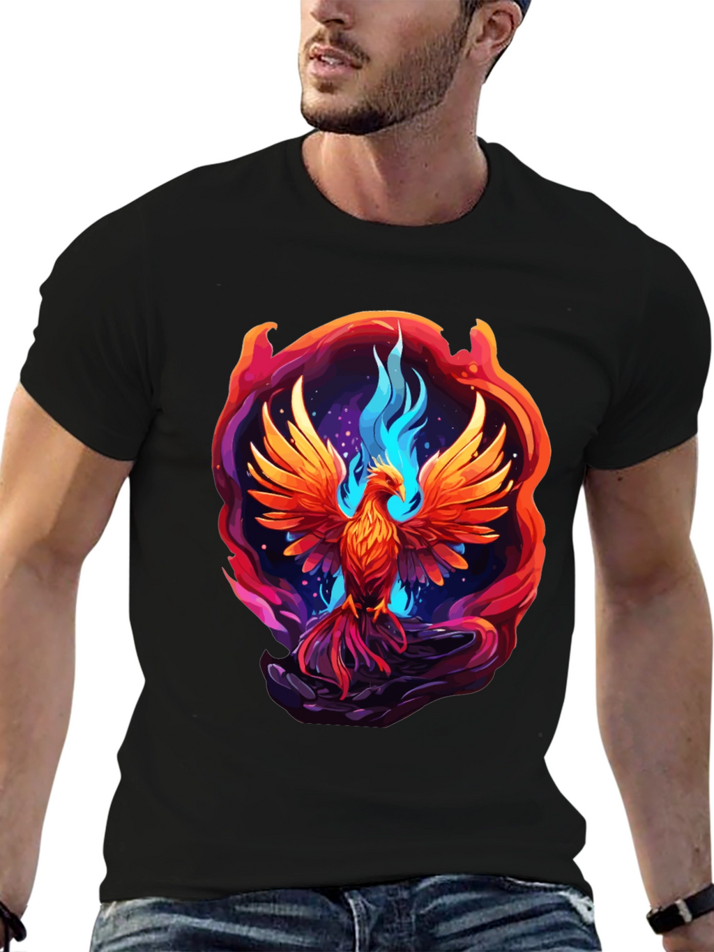 Phoenix Rising Graphic T-Shirt - Bold & Unique Design