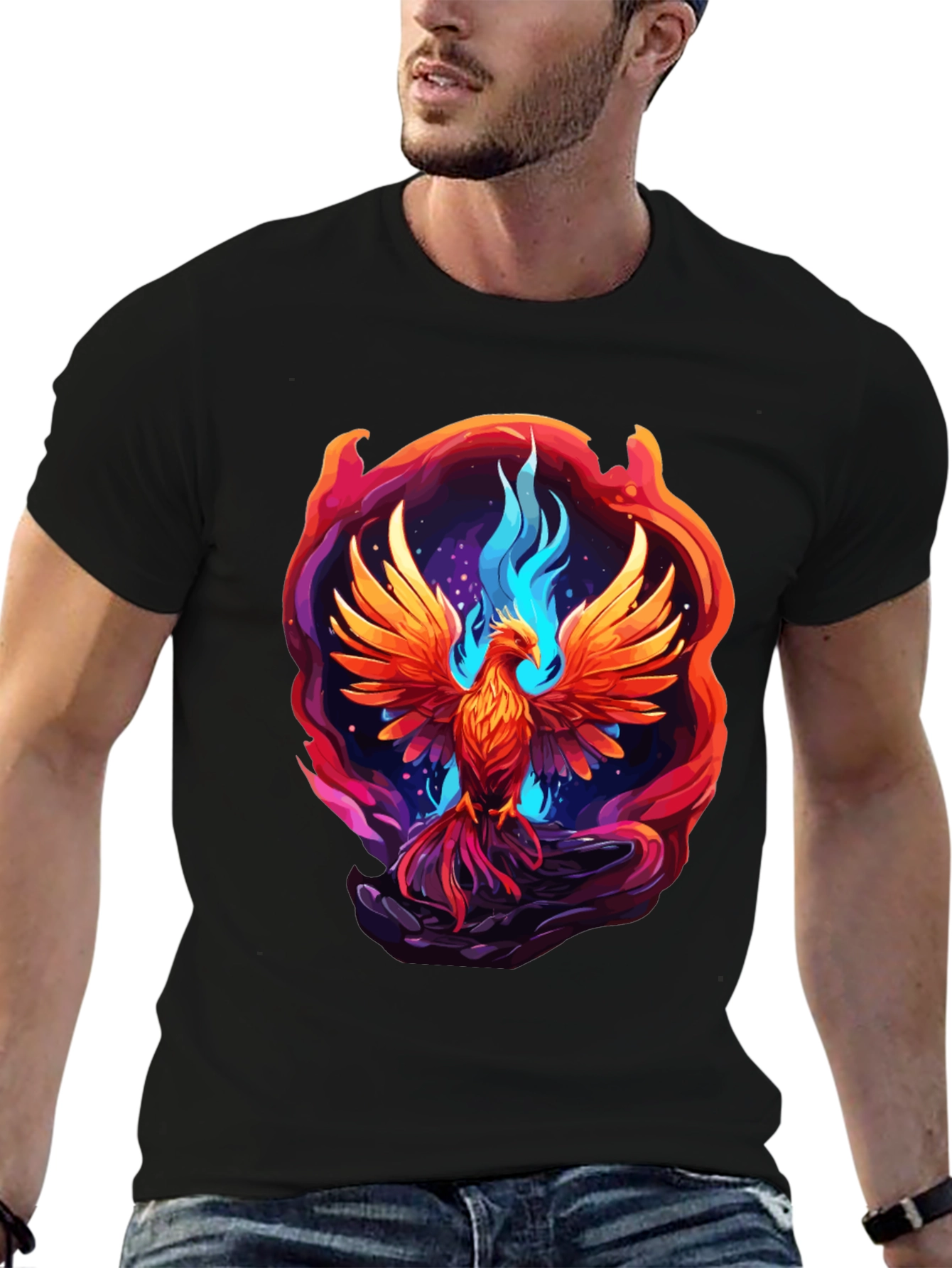 Phoenix Rising Graphic T-Shirt - Bold & Unique Design