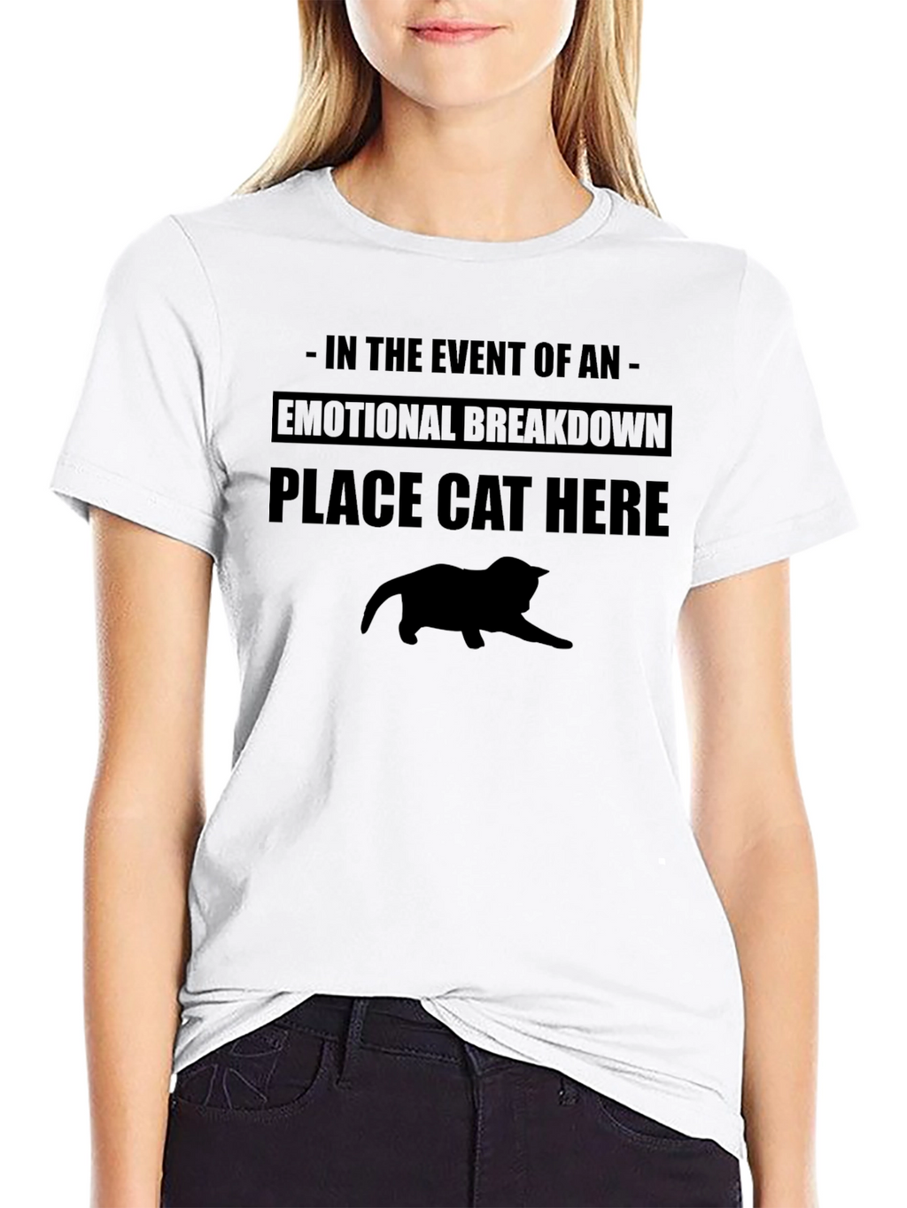 Emotional Support Cat Graphic Tee