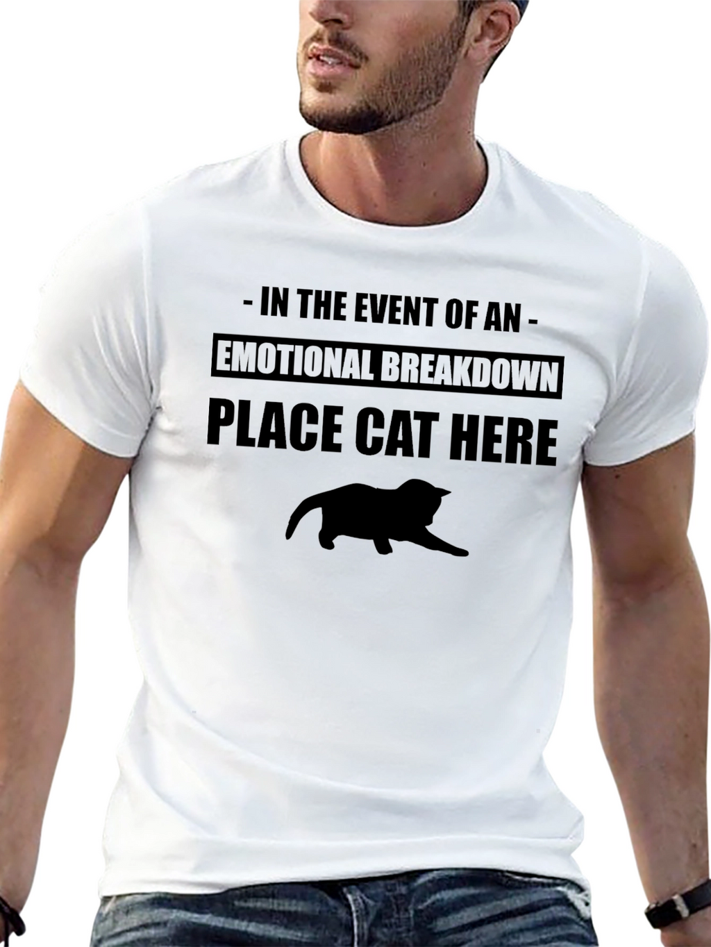 Emotional Support Cat Graphic Tee