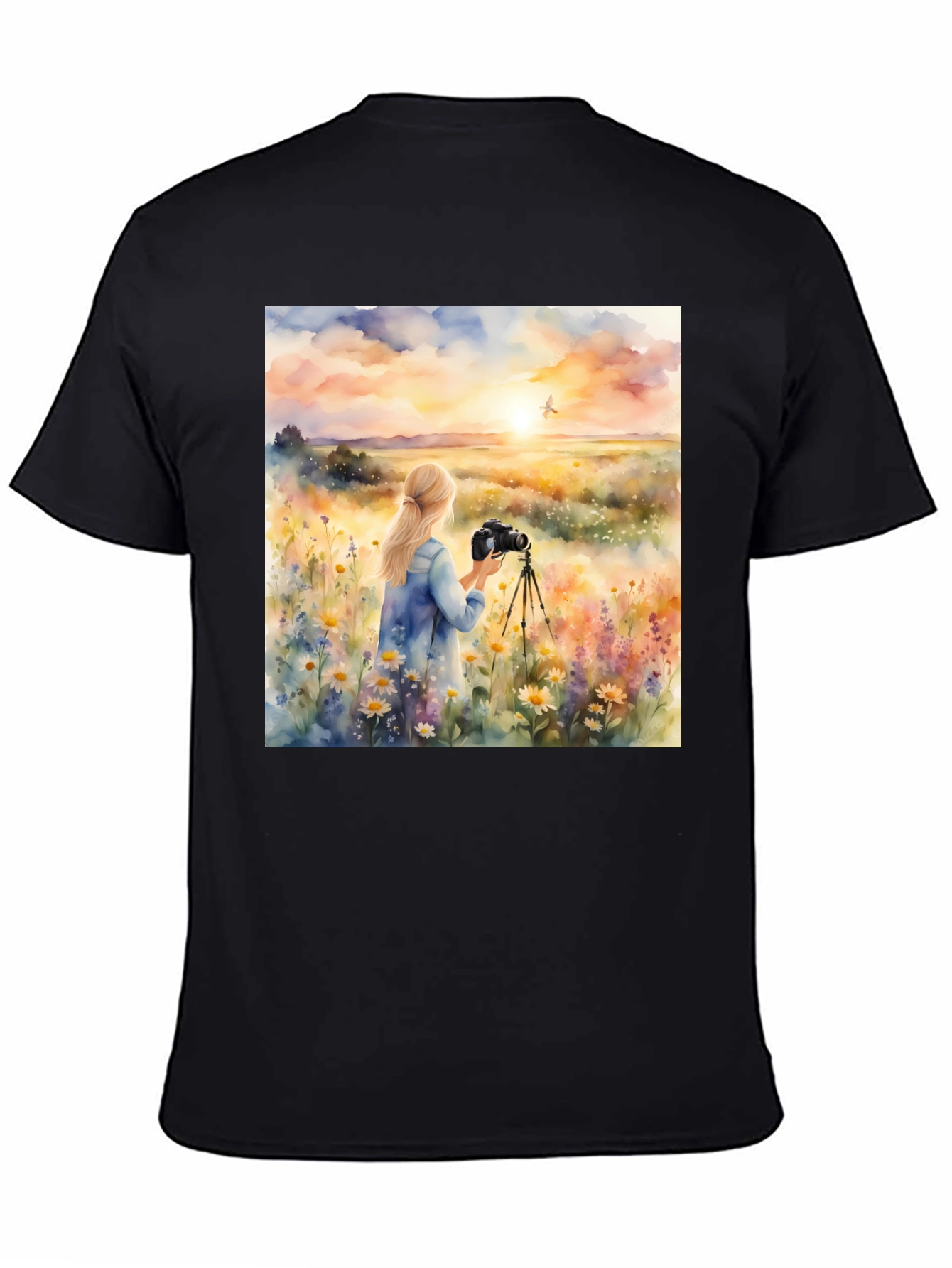 Photographer Sunset Graphic Tee - Nature Lover Shirt