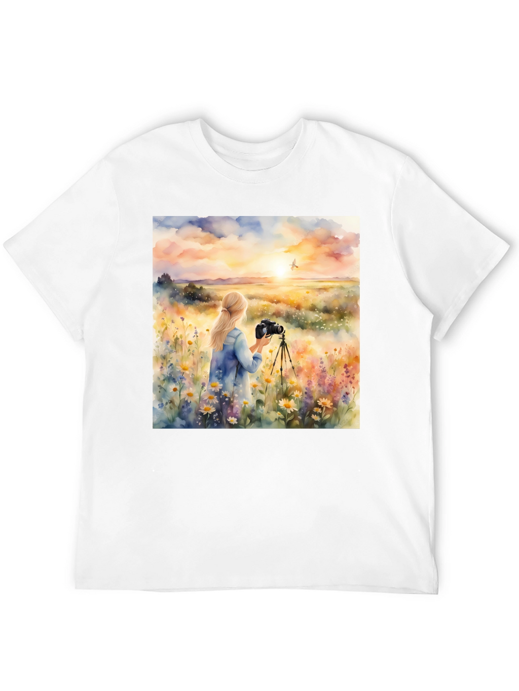 Photographer Sunset Graphic Tee - Nature Lover Shirt
