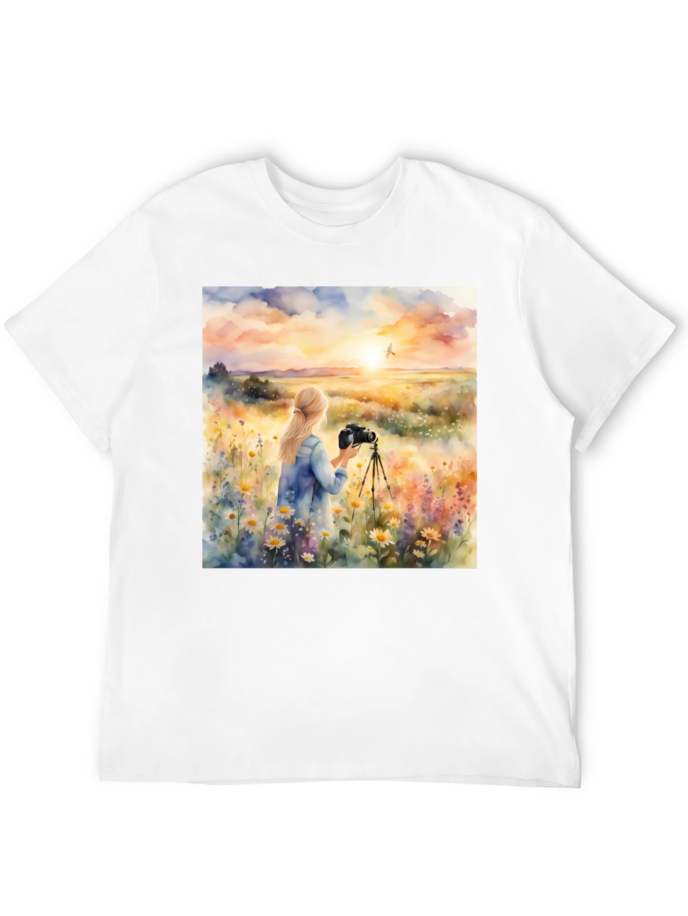 Photographer Sunset Graphic Tee - Nature Lover Shirt