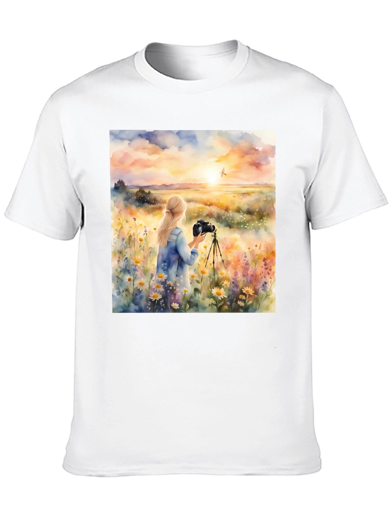 Photographer Sunset Graphic Tee - Nature Lover Shirt