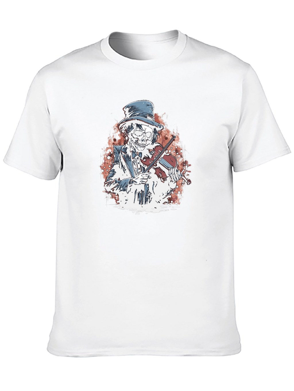 Skeleton Fiddler Graphic T-Shirt