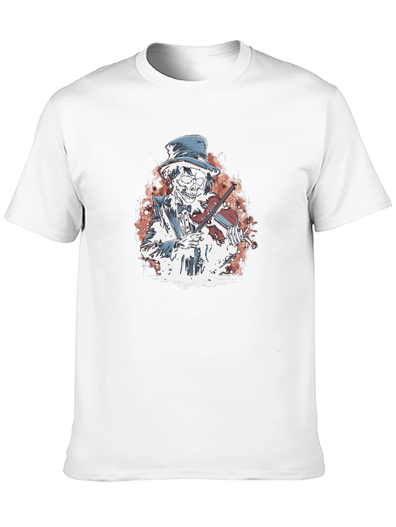 Skeleton Fiddler Graphic T-Shirt