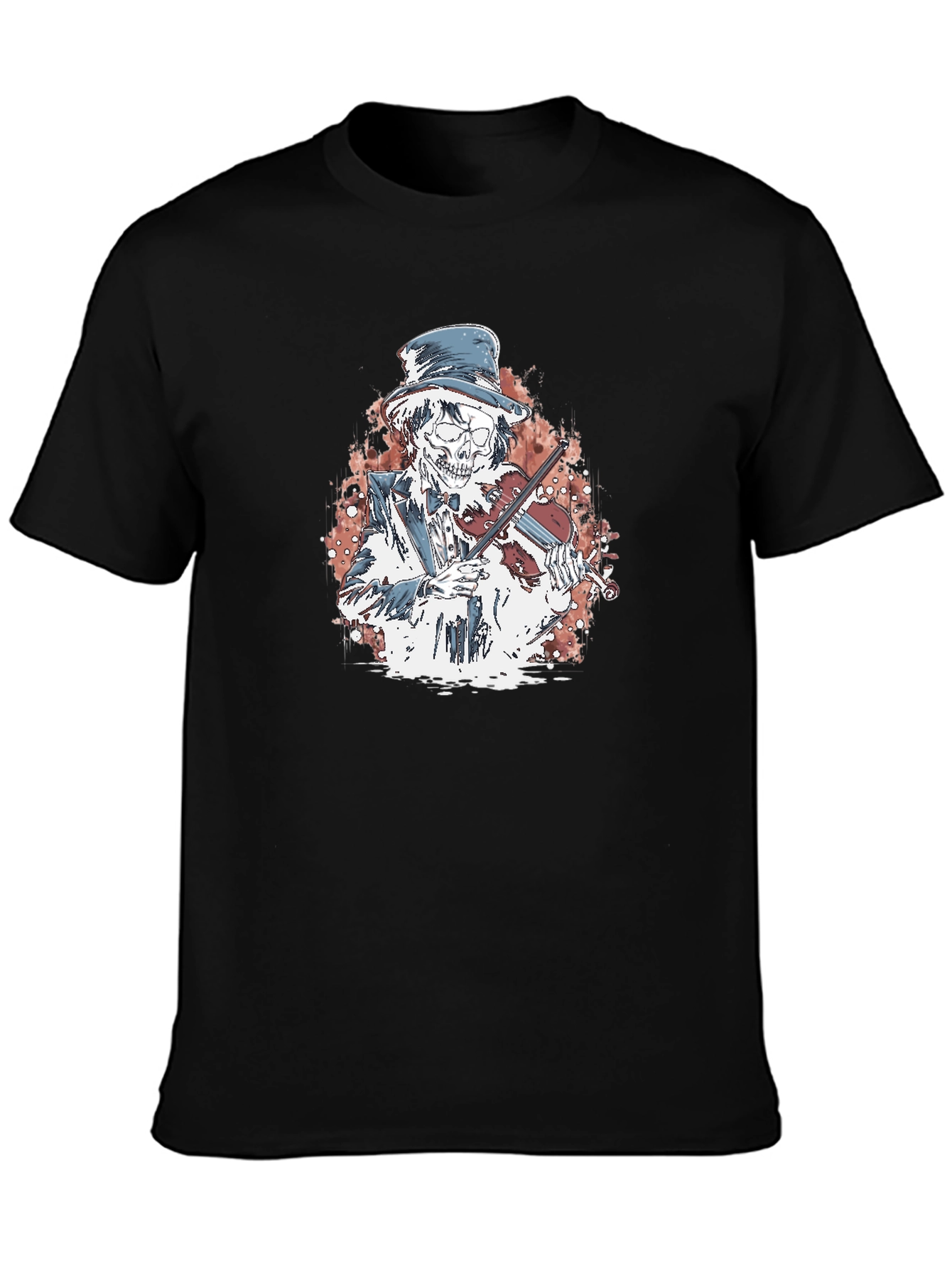Skeleton Fiddler Graphic T-Shirt