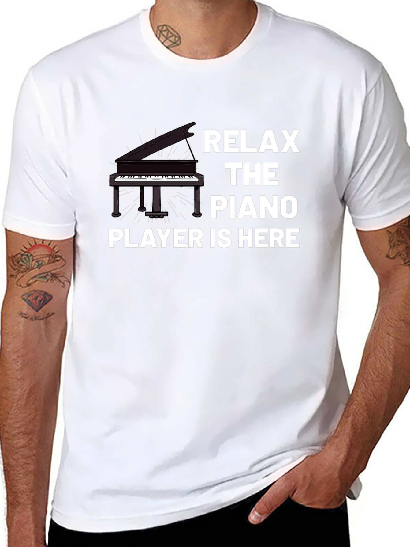 Relax the Piano Player is Here T-Shirt