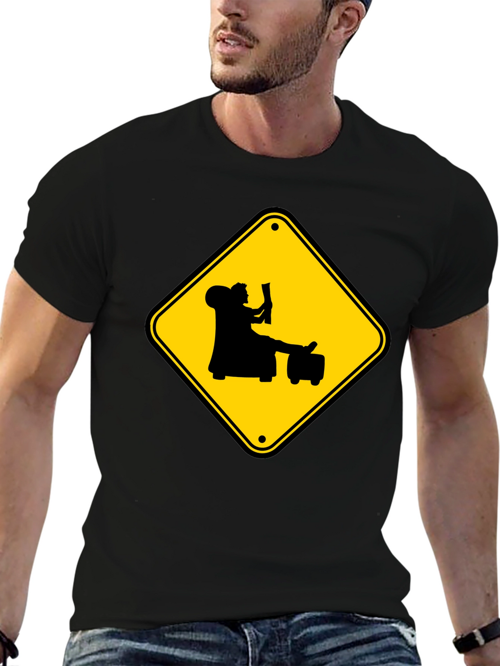 Warning: Reader Ahead Graphic Tee - Black