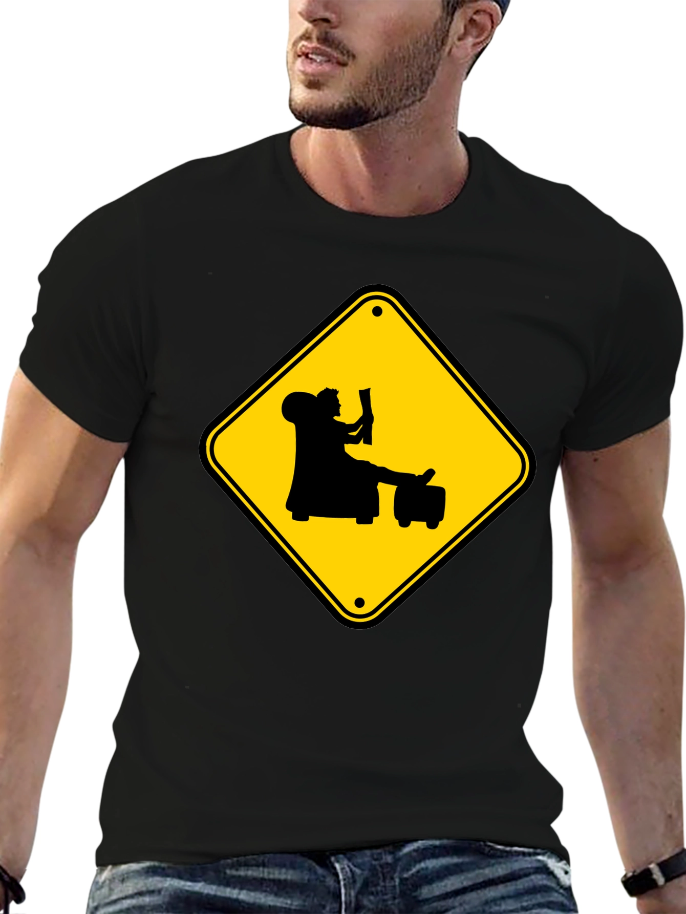 Warning: Reader Ahead Graphic Tee - Black