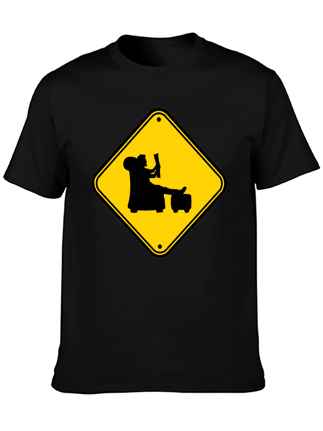 Warning: Reader Ahead Graphic Tee - Black