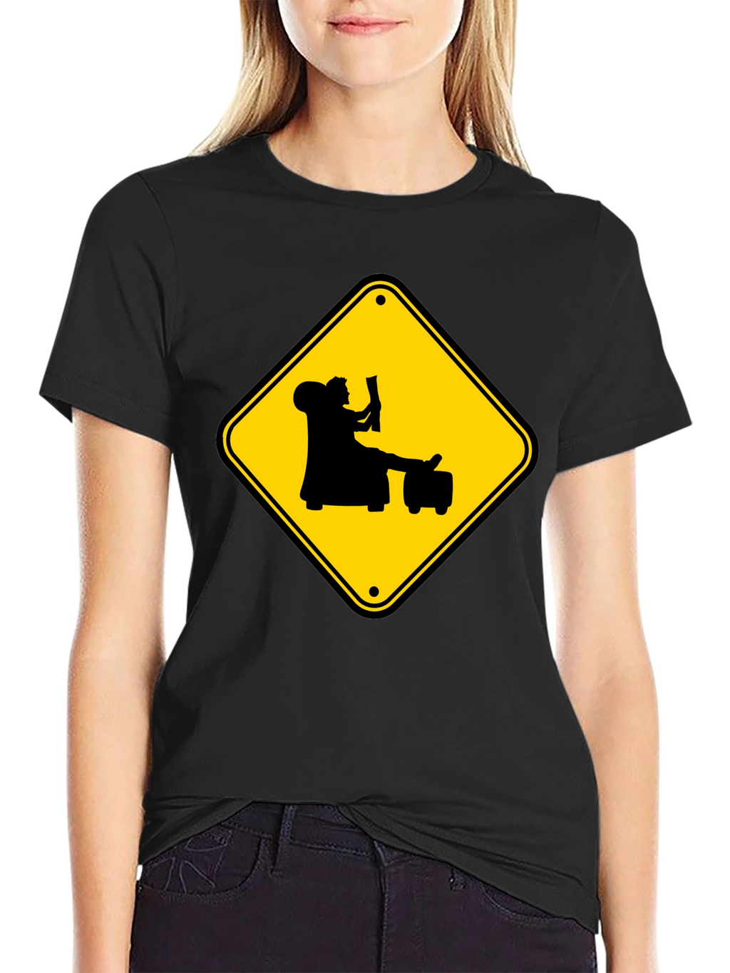 Warning: Reader Ahead Graphic Tee - Black