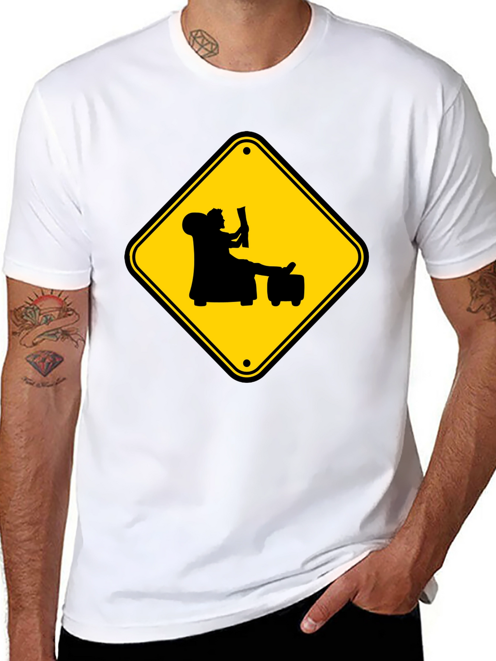 Warning: Reader Ahead Graphic Tee - Black