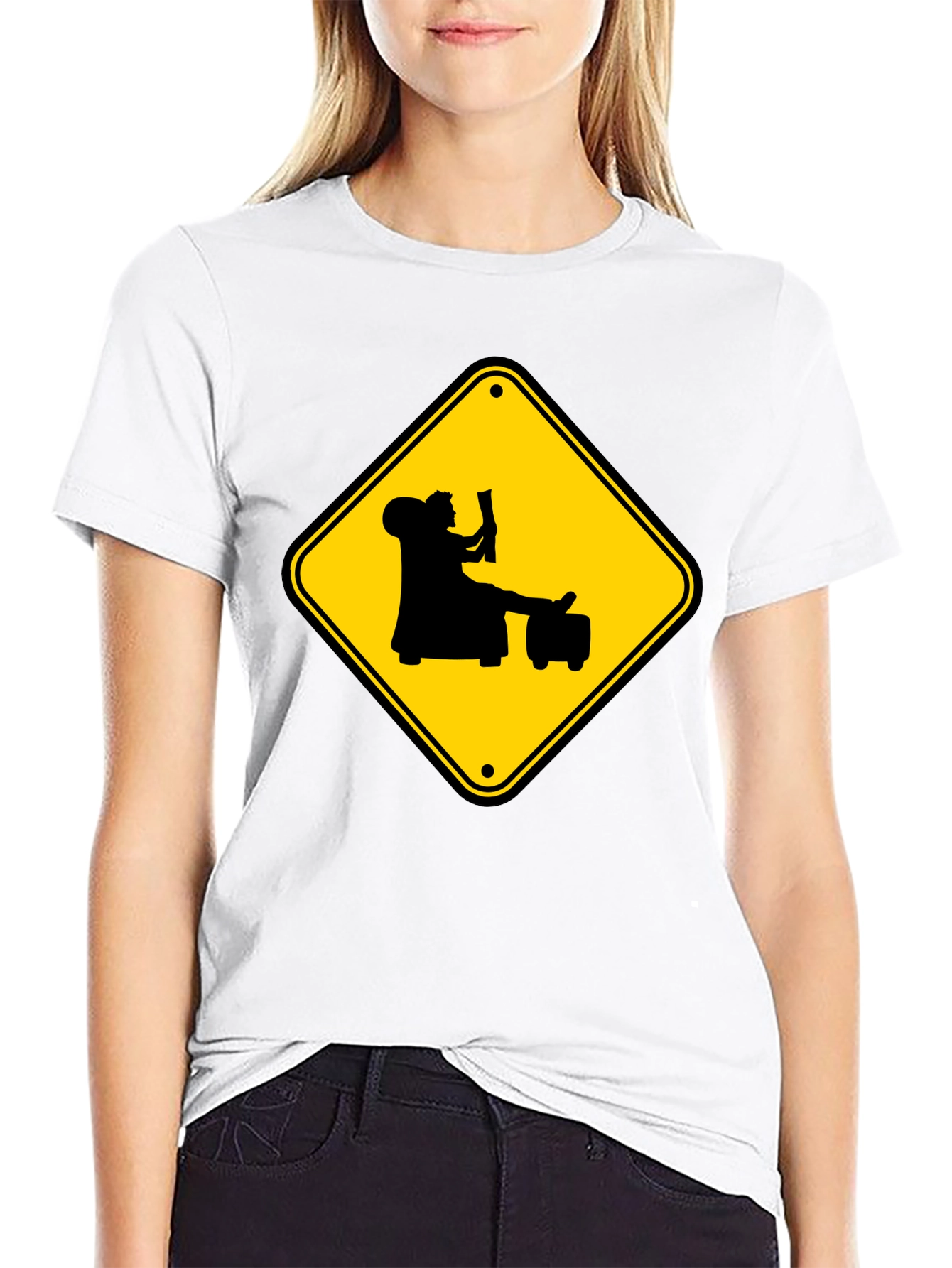 Warning: Reader Ahead Graphic Tee - Black
