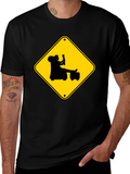Warning: Reader Ahead Graphic Tee - Black
