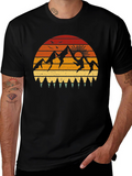 Retro Mountain Sunset Graphic Tee