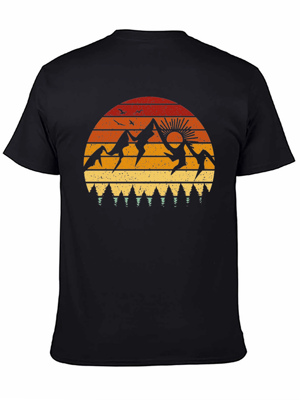 Retro Mountain Sunset Graphic Tee