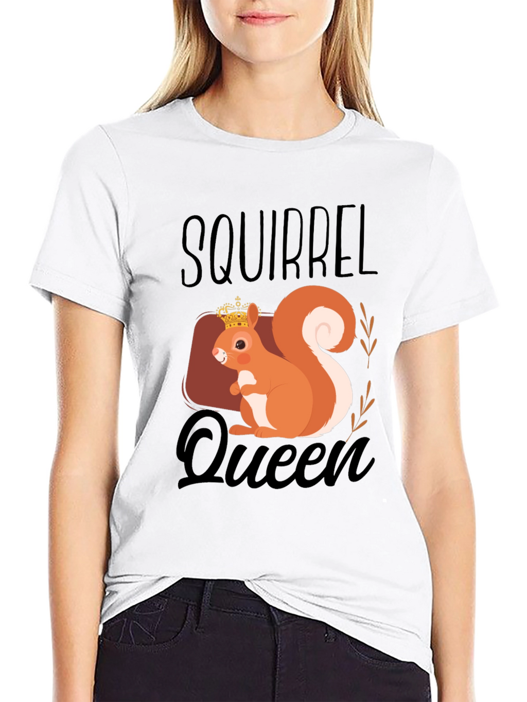Squirrel Queen T-Shirt - Cute Animal Graphic Tee