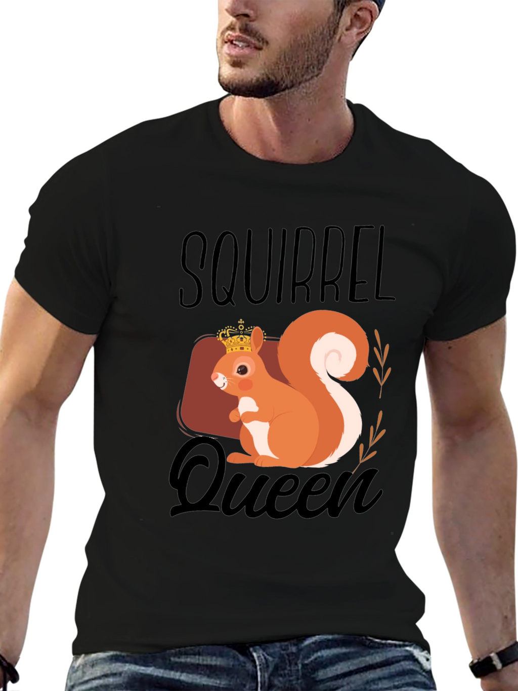 Squirrel Queen T-Shirt - Cute Animal Graphic Tee