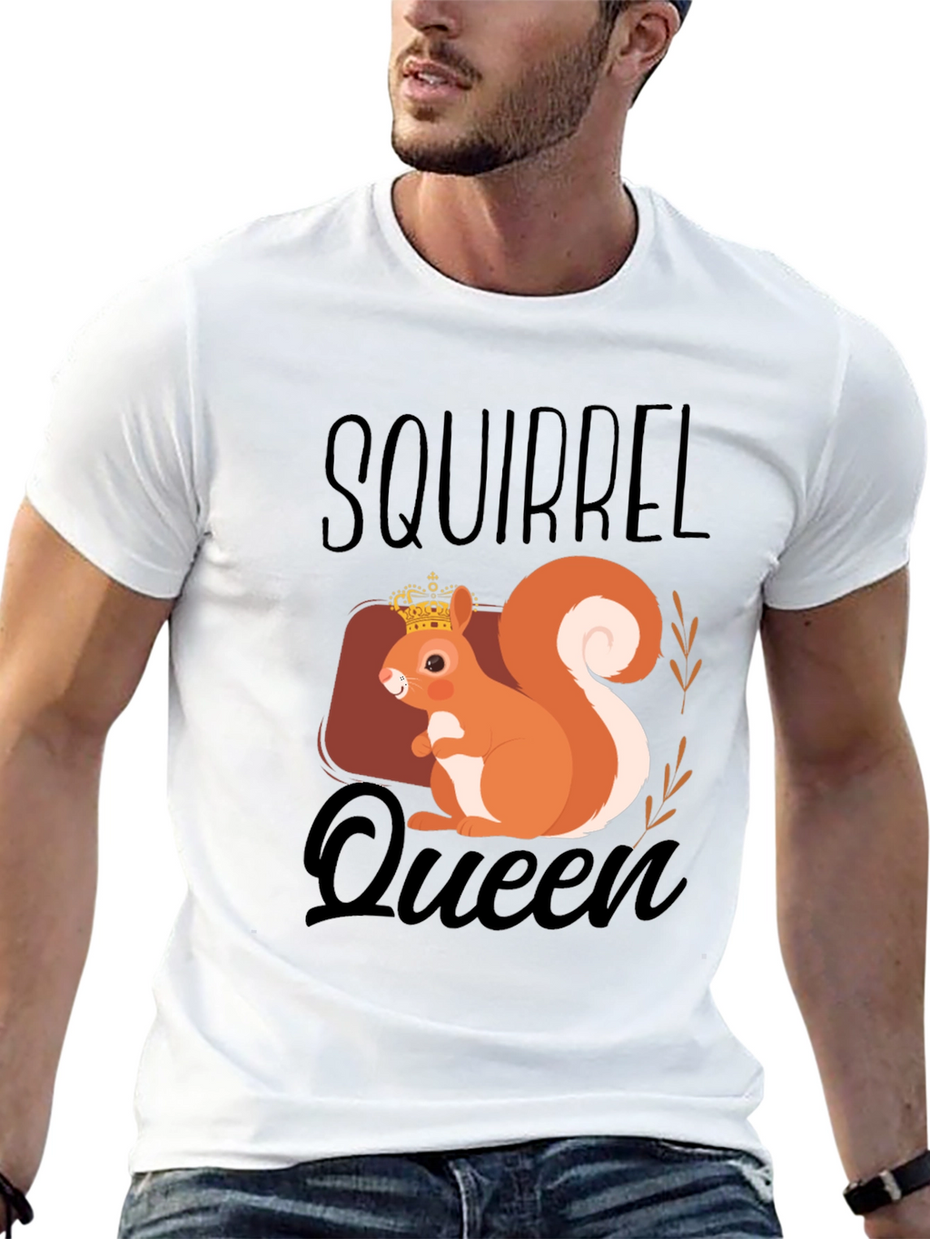 Squirrel Queen T-Shirt - Cute Animal Graphic Tee