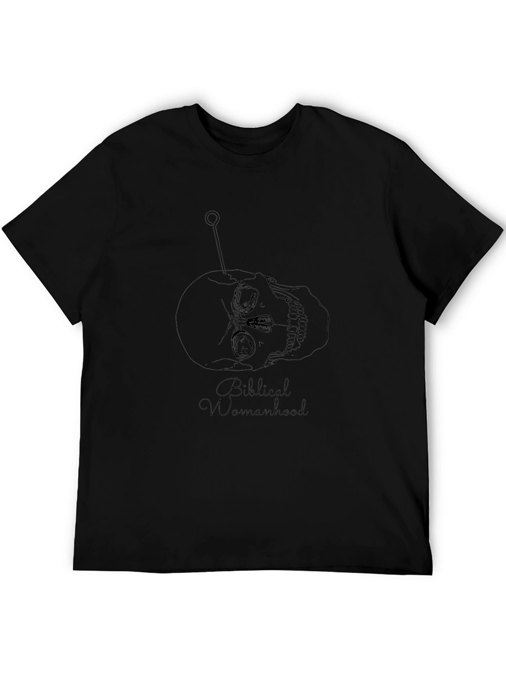 Biblical Womanhood Skull T-Shirt - Black