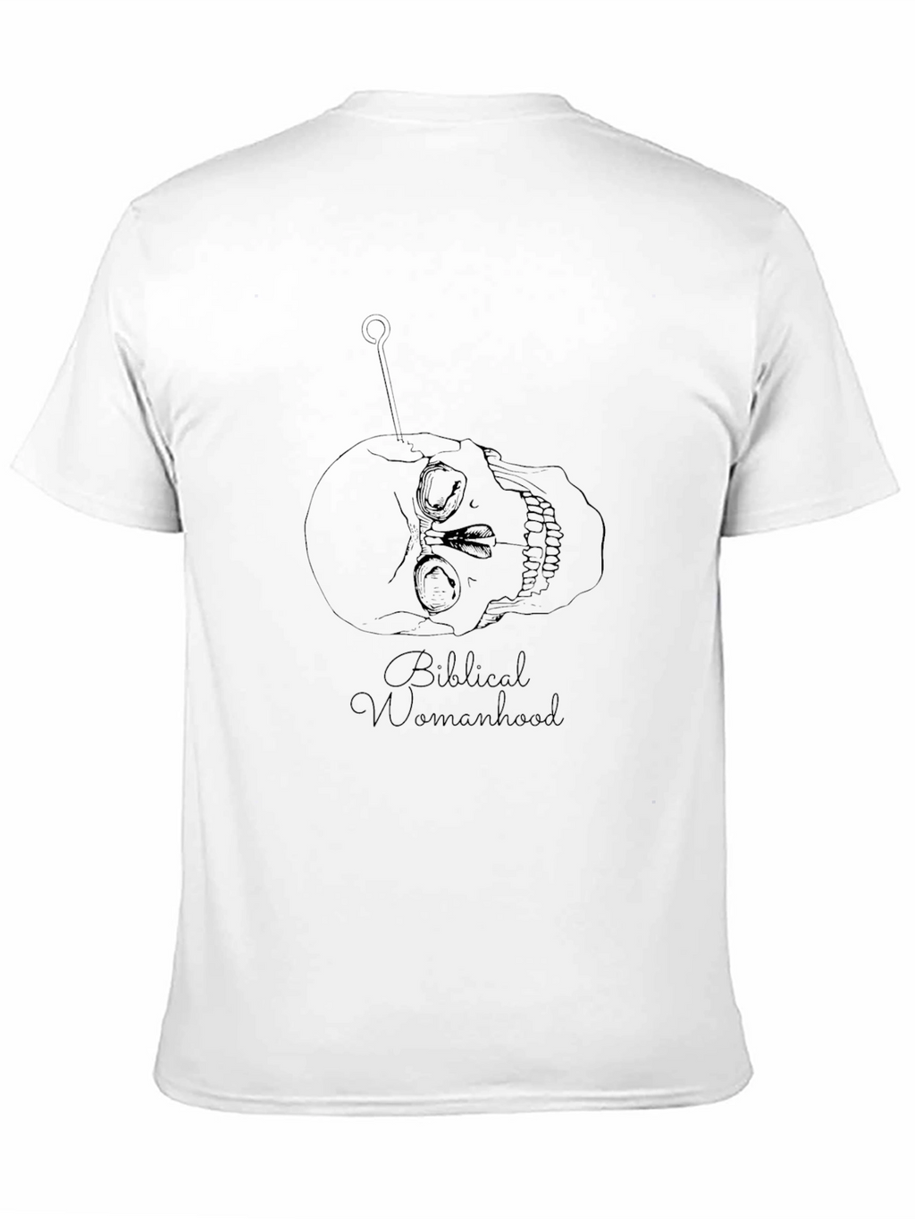 Biblical Womanhood Skull T-Shirt - Black