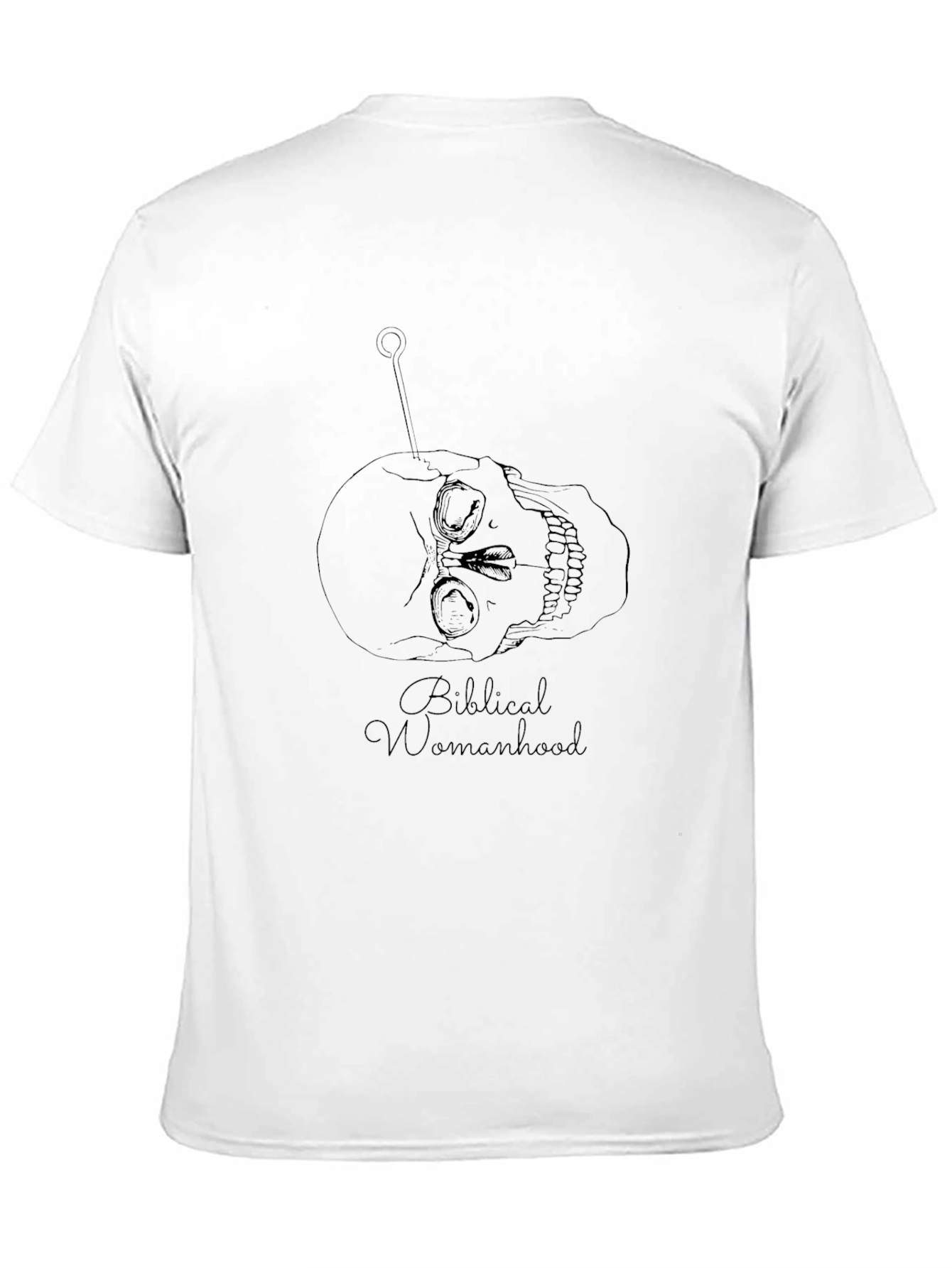Biblical Womanhood Skull T-Shirt - Black