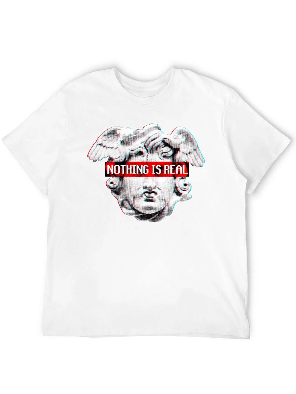 Nothing Is Real Black Graphic Tee