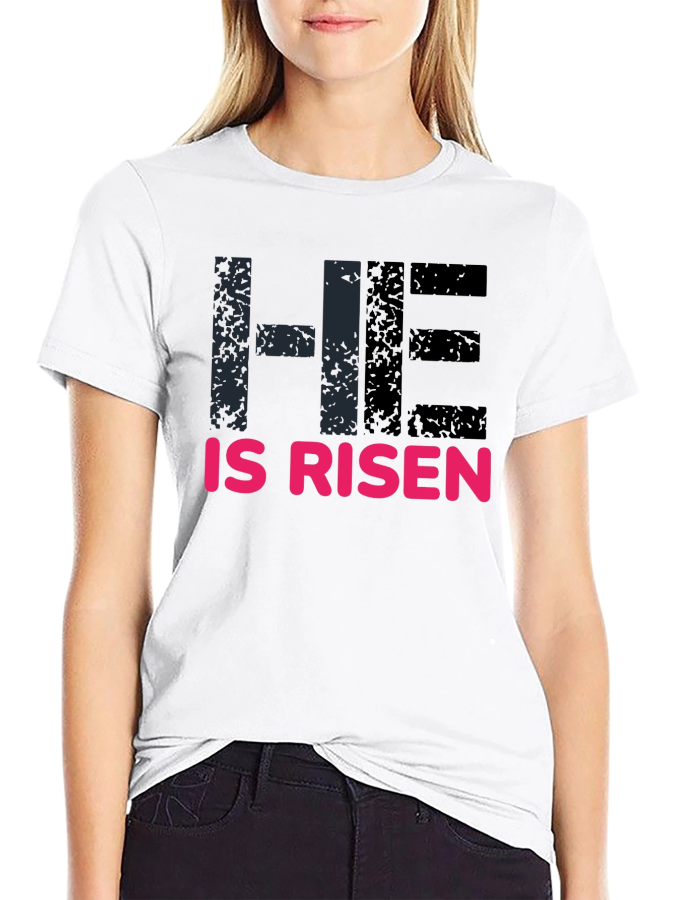 He Is Risen Graphic Tee - Easter Celebration