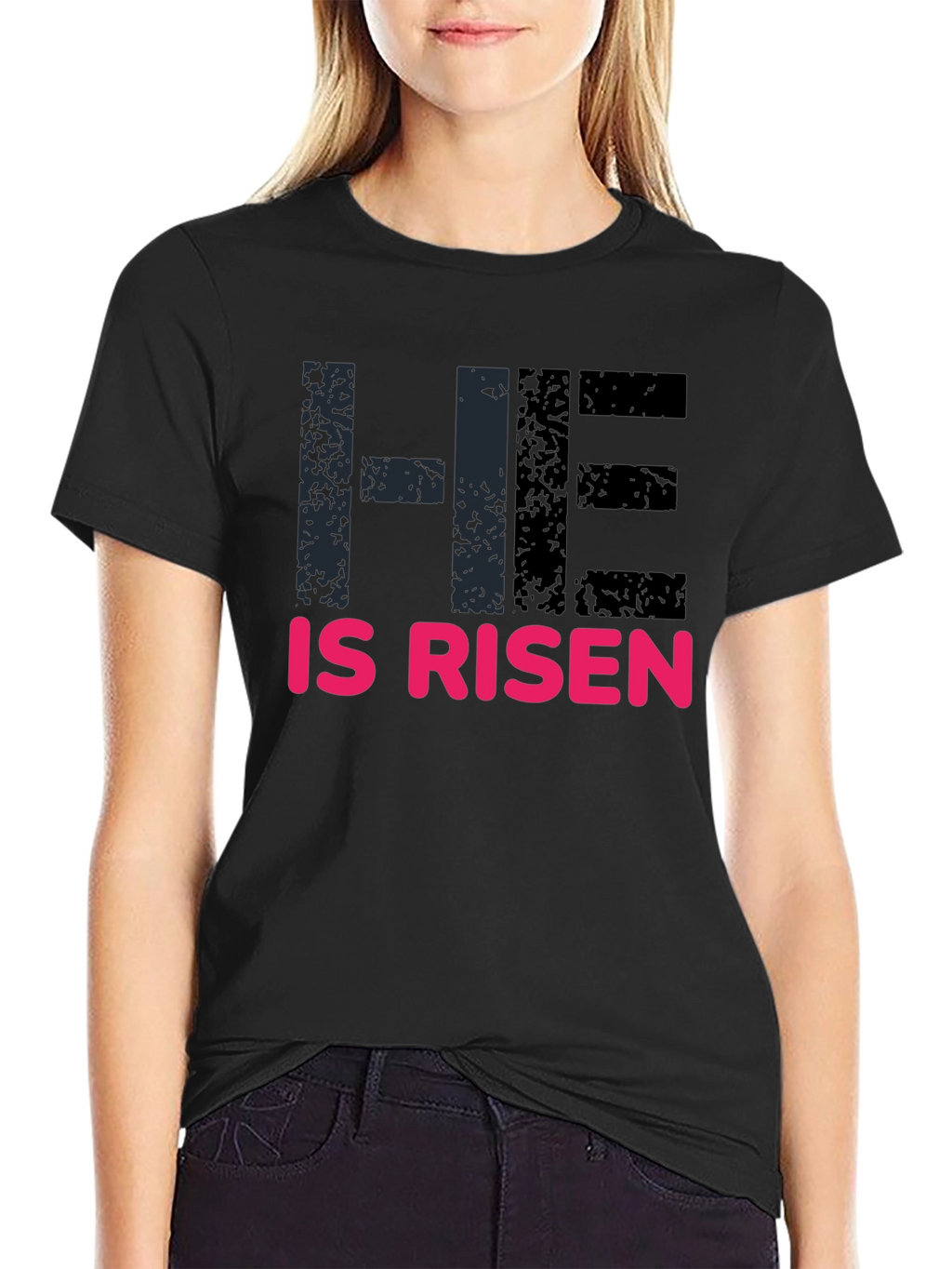 He Is Risen Graphic Tee - Easter Celebration
