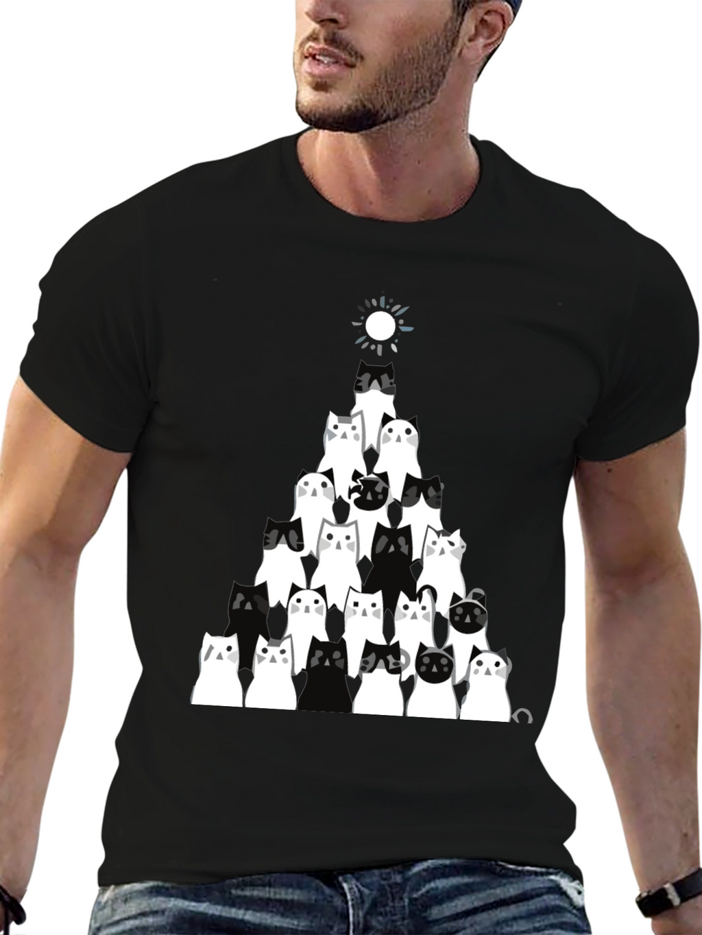 Cat Pyramid Graphic Tee
