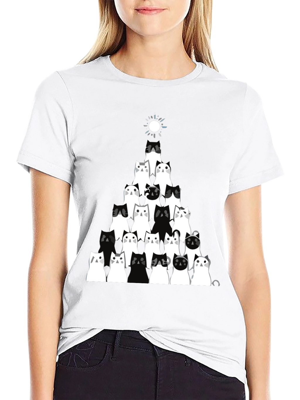 Cat Pyramid Graphic Tee