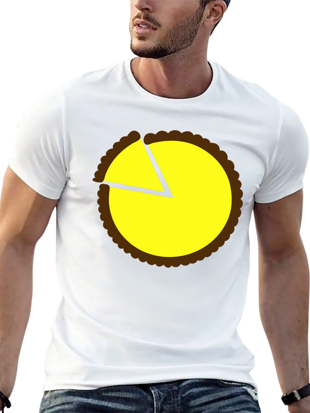 Pie Chart Graphic Tee - Casual Comfort
