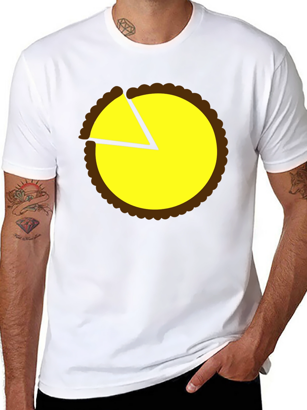 Pie Chart Graphic Tee - Casual Comfort
