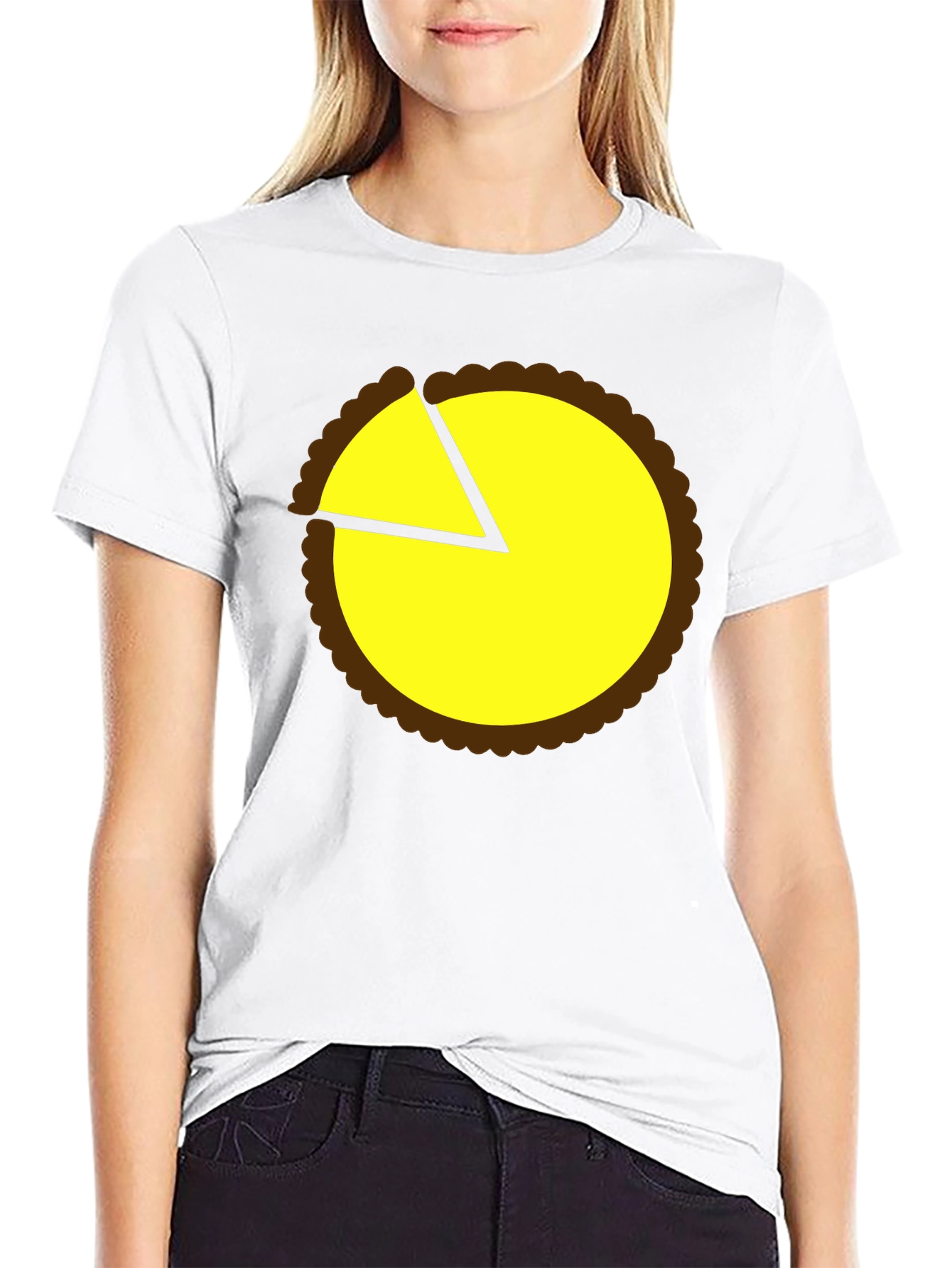 Pie Chart Graphic Tee - Casual Comfort