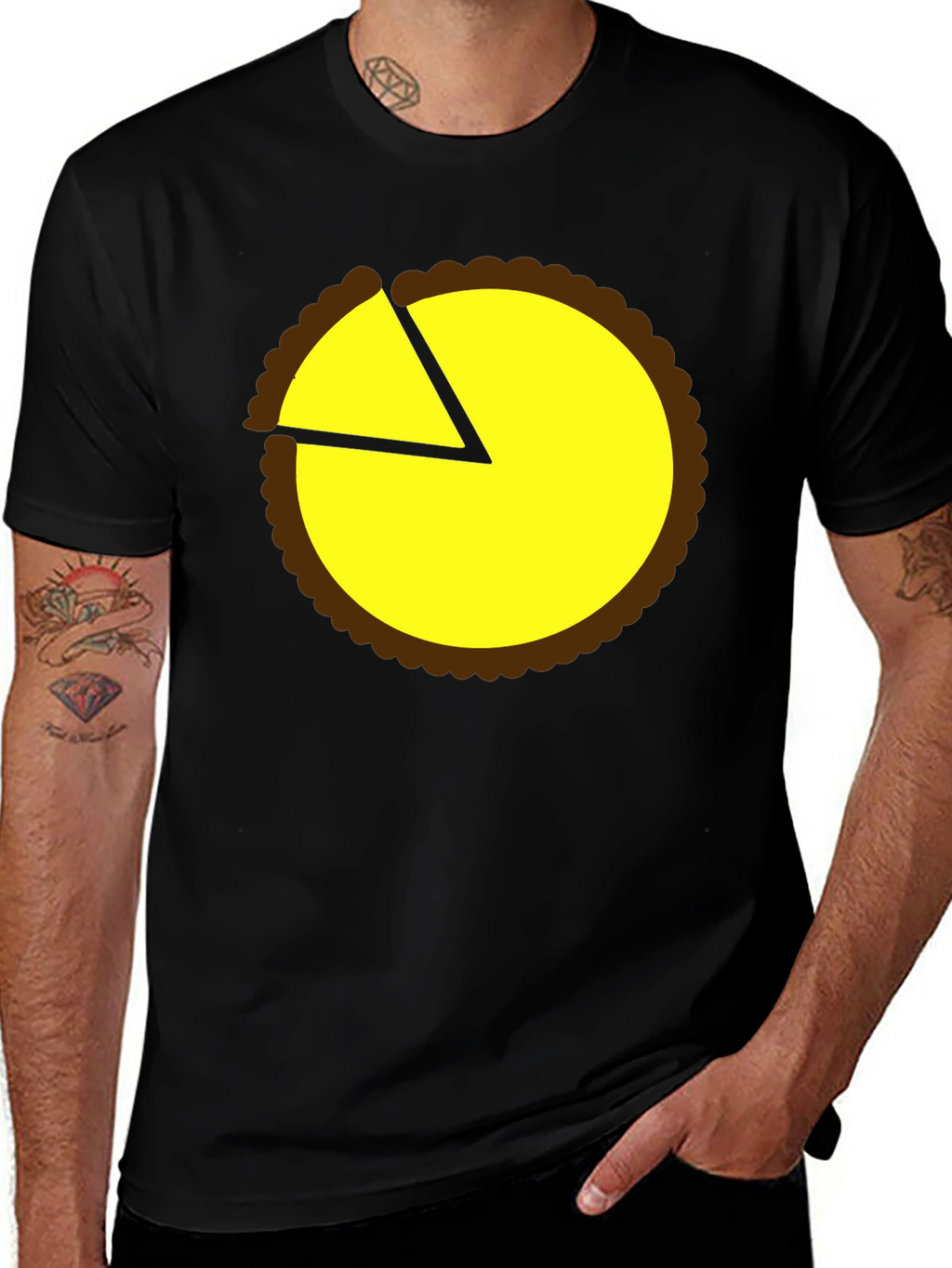 Pie Chart Graphic Tee - Casual Comfort