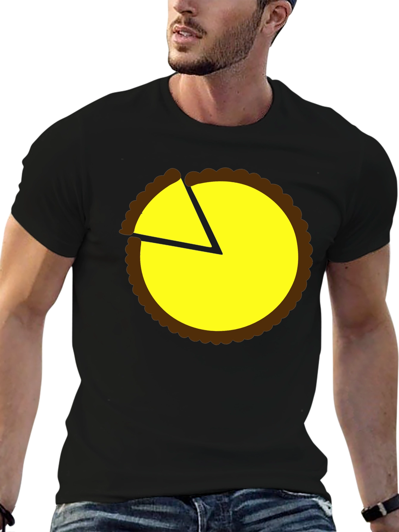 Pie Chart Graphic Tee - Casual Comfort